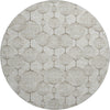 Piper Looms Mayfield Geometric AMF732 Beige Machine Washable Area Rug Round Main Image
