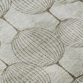 Piper Looms Mayfield Geometric AMF732 Beige Machine Washable Area Rug Swatch Image
