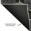 Piper Looms Mayfield Geometric AMF732 Black Machine Washable Area Rug Backing Image