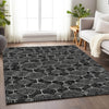 Piper Looms Mayfield Geometric AMF732 Black Machine Washable Area Rug Lifestyle Image Feature
