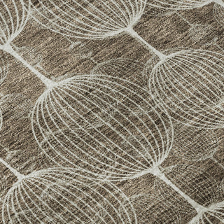 Piper Looms Mayfield Geometric AMF732 Chocolate Machine Washable Area Rug Swatch Image