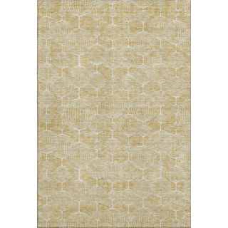 Piper Looms Mayfield Geometric AMF732 Gold Machine Washable Area Rug main image