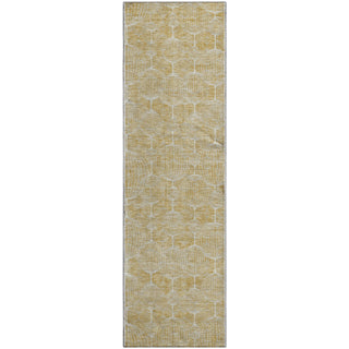 Piper Looms Mayfield Geometric AMF732 Gold Machine Washable Area Rug Runner Main Image