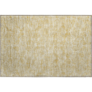 Piper Looms Mayfield Geometric AMF732 Gold Machine Washable Area Rug Scatter Main Image