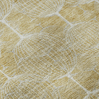 Piper Looms Mayfield Geometric AMF732 Gold Machine Washable Area Rug Swatch Image