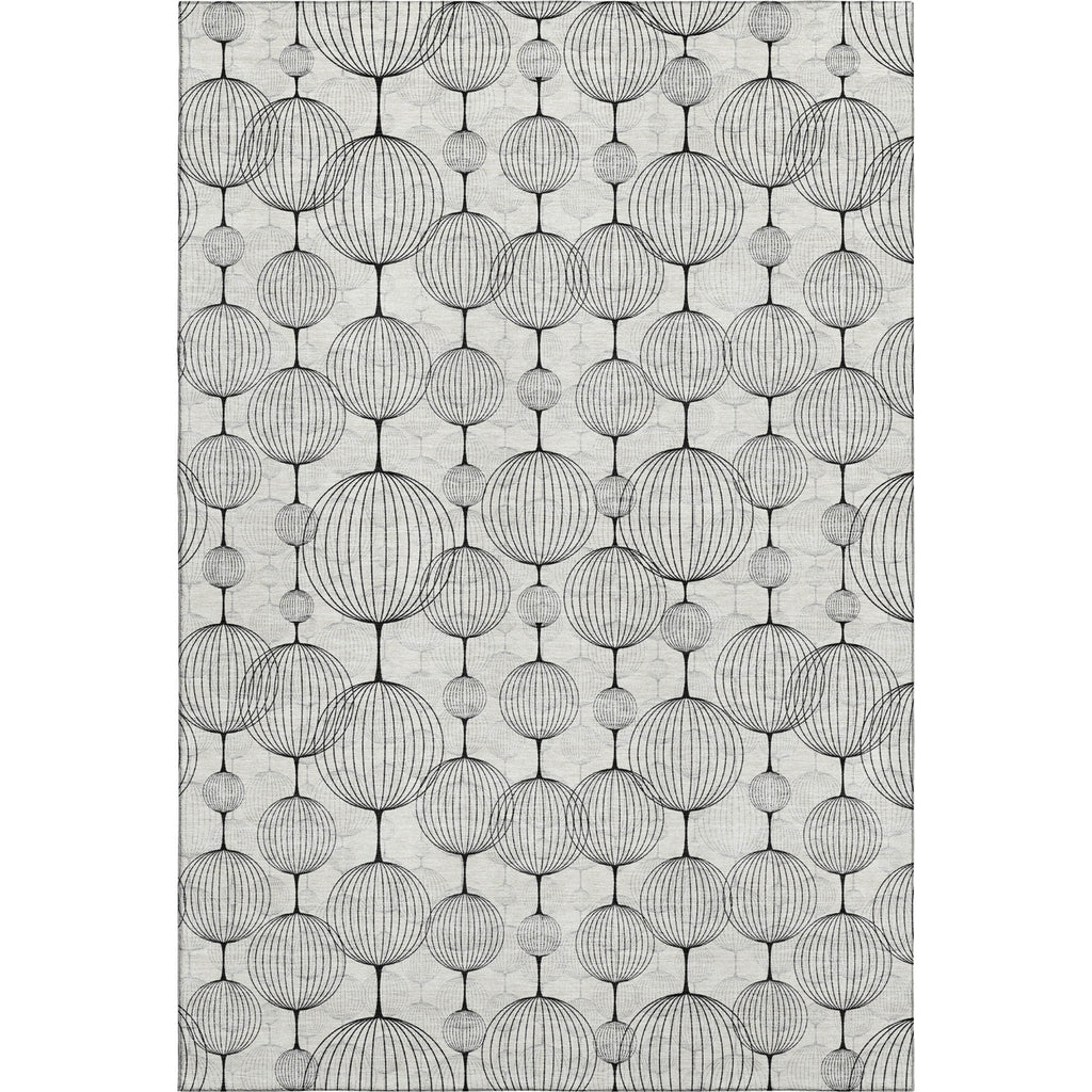 Piper Looms Mayfield Geometric AMF732 Graphite Machine Washable Area Rug main image