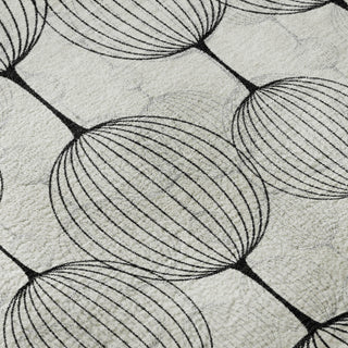 Piper Looms Mayfield Geometric AMF732 Graphite Machine Washable Area Rug Swatch Image