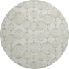 Piper Looms Mayfield Geometric AMF732 Green Machine Washable Area Rug Round Main Image