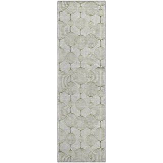Piper Looms Mayfield Geometric AMF732 Green Machine Washable Area Rug Runner Main Image