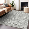 Piper Looms Mayfield Geometric AMF732 White Machine Washable Area Rug Lifestyle Image Feature