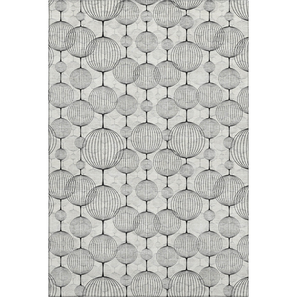 Piper Looms Mayfield Geometric AMF732 White Machine Washable Area Rug main image