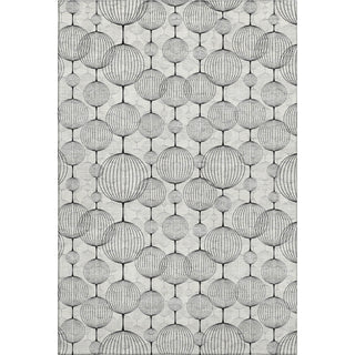 Piper Looms Mayfield Geometric AMF732 White Machine Washable Area Rug main image