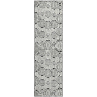 Piper Looms Mayfield Geometric AMF732 White Machine Washable Area Rug Runner Main Image