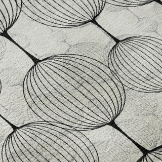 Piper Looms Mayfield Geometric AMF732 White Machine Washable Area Rug Swatch Image