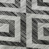 Piper Looms Mayfield Geometric AMF733 Black Machine Washable Area Rug Swatch Image
