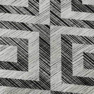 Piper Looms Mayfield Geometric AMF733 Black Machine Washable Area Rug Swatch Image