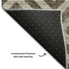 Piper Looms Mayfield Geometric AMF733 Brown Machine Washable Area Rug Backing Image