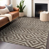 Piper Looms Mayfield Geometric AMF733 Brown Machine Washable Area Rug Lifestyle Image Feature