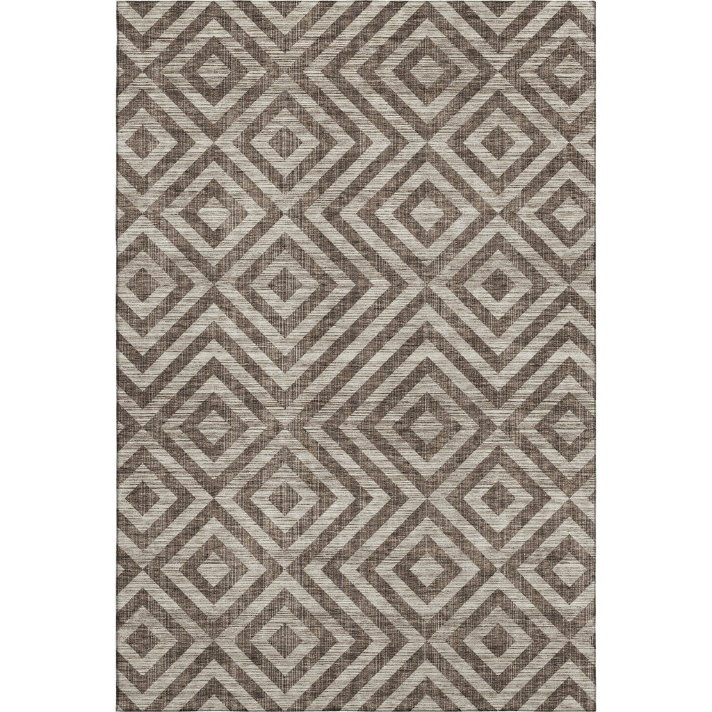 Piper Looms Mayfield Geometric AMF733 Brown Machine Washable Area Rug main image