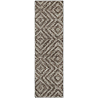 Piper Looms Mayfield Geometric AMF733 Brown Machine Washable Area Rug Runner Main Image