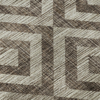 Piper Looms Mayfield Geometric AMF733 Brown Machine Washable Area Rug Swatch Image