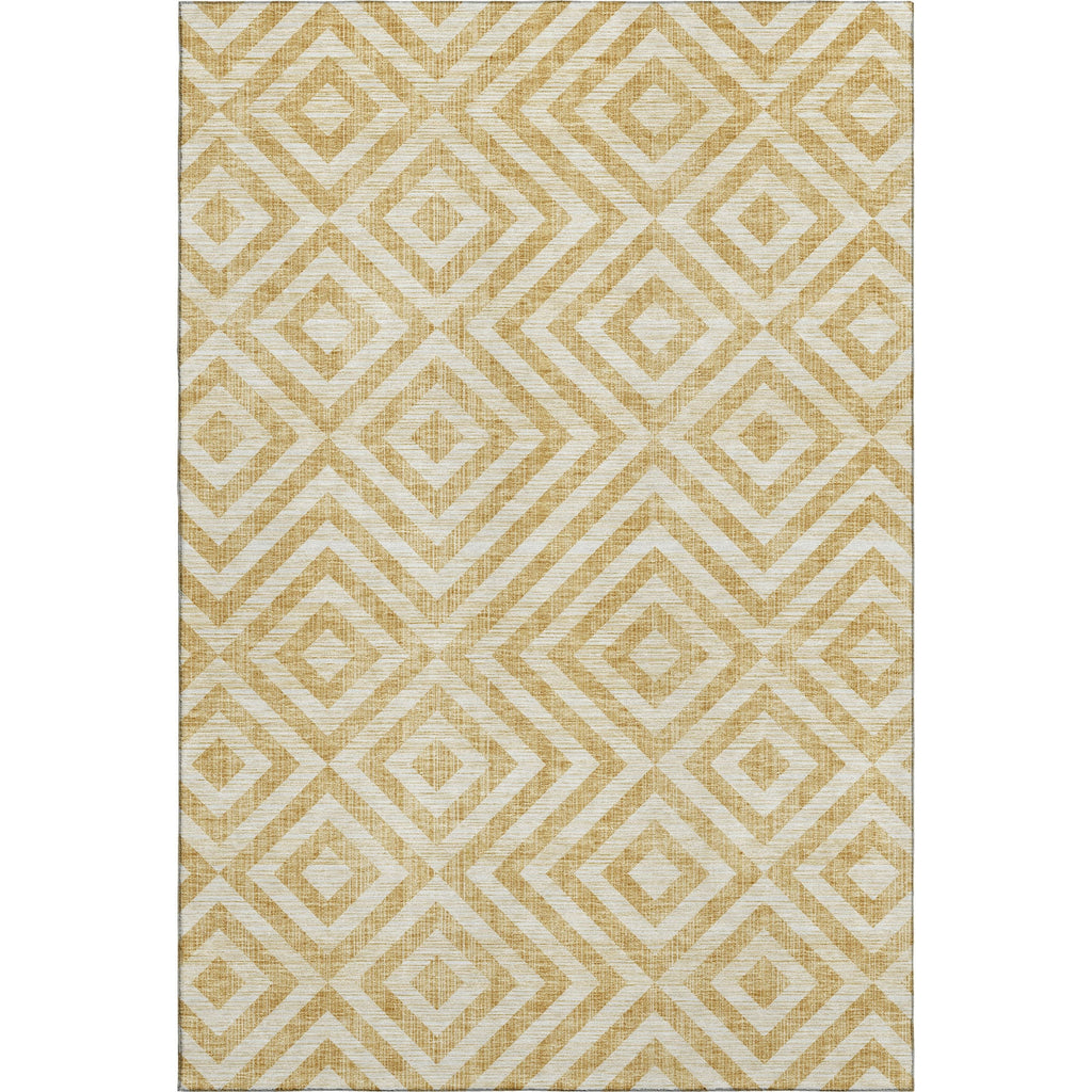 Piper Looms Mayfield Geometric AMF733 Gold Machine Washable Area Rug main image