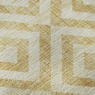 Piper Looms Mayfield Geometric AMF733 Gold Machine Washable Area Rug Swatch Image