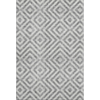Piper Looms Mayfield Geometric AMF733 Gray Machine Washable Area Rug main image