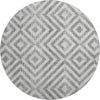 Piper Looms Mayfield Geometric AMF733 Gray Machine Washable Area Rug Round Main Image