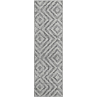 Piper Looms Mayfield Geometric AMF733 Gray Machine Washable Area Rug Runner Main Image