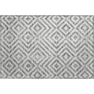 Piper Looms Mayfield Geometric AMF733 Gray Machine Washable Area Rug Scatter Main Image