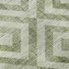 Piper Looms Mayfield Geometric AMF733 Green Machine Washable Area Rug Swatch Image