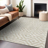 Piper Looms Mayfield Geometric AMF733 Ivory Machine Washable Area Rug Lifestyle Image Feature