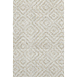 Piper Looms Mayfield Geometric AMF733 Ivory Machine Washable Area Rug main image