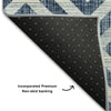Piper Looms Mayfield Geometric AMF733 Navy Machine Washable Area Rug Backing Image