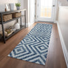 Piper Looms Mayfield Geometric AMF733 Navy Machine Washable Area Rug Runner Lifestyle Image Feature