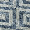 Piper Looms Mayfield Geometric AMF733 Navy Machine Washable Area Rug Swatch Image