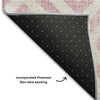 Piper Looms Mayfield Geometric AMF733 Pink Machine Washable Area Rug Backing Image