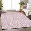 Piper Looms Mayfield Geometric AMF733 Pink Machine Washable Area Rug Lifestyle Image Feature