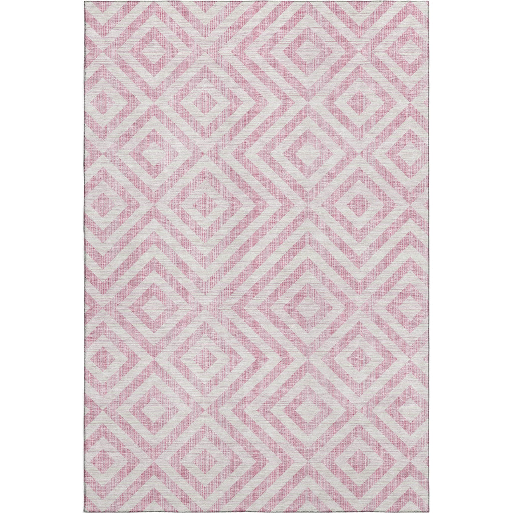 Piper Looms Mayfield Geometric AMF733 Pink Machine Washable Area Rug main image