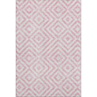 Piper Looms Mayfield Geometric AMF733 Pink Machine Washable Area Rug main image