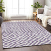 Piper Looms Mayfield Geometric AMF733 Purple Machine Washable Area Rug Lifestyle Image Feature