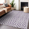 Piper Looms Mayfield Geometric AMF733 Purple Machine Washable Area Rug Lifestyle Image Feature