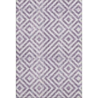 Piper Looms Mayfield Geometric AMF733 Purple Machine Washable Area Rug main image