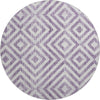 Piper Looms Mayfield Geometric AMF733 Purple Machine Washable Area Rug Round Main Image