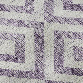 Piper Looms Mayfield Geometric AMF733 Purple Machine Washable Area Rug Swatch Image