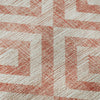 Piper Looms Mayfield Geometric AMF733 Salmon Machine Washable Area Rug Swatch Image