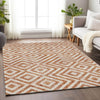 Piper Looms Mayfield Geometric AMF733 Terracotta Machine Washable Area Rug Lifestyle Image Feature