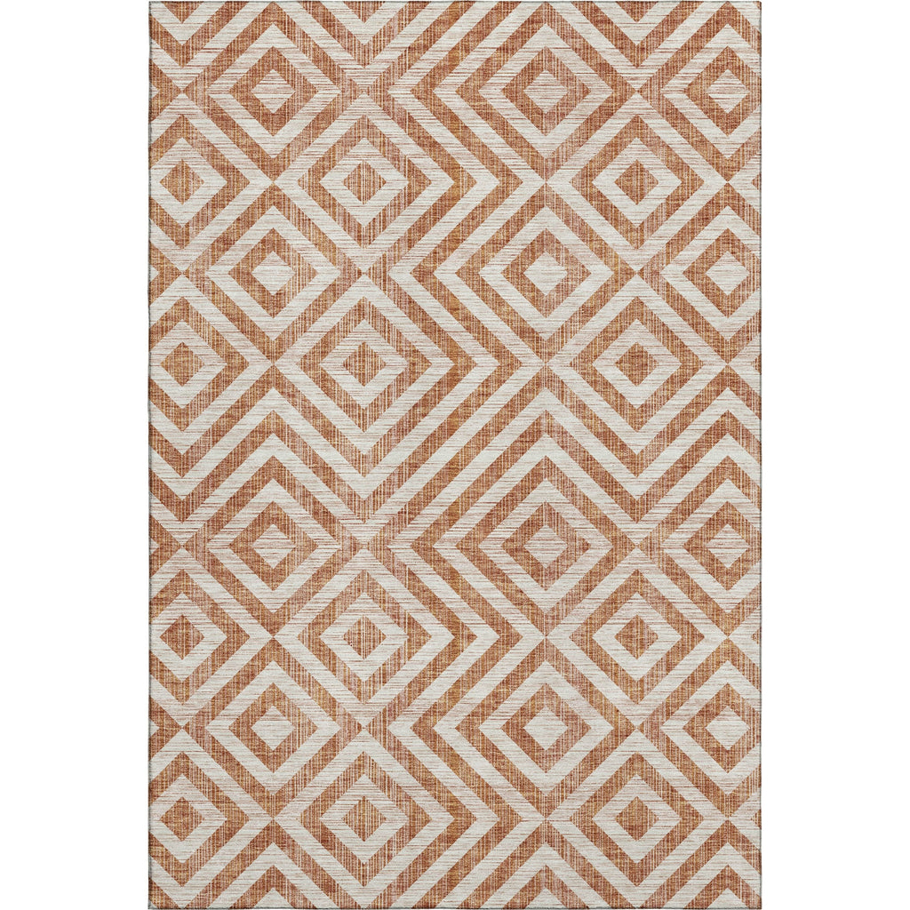 Piper Looms Mayfield Geometric AMF733 Terracotta Machine Washable Area Rug main image