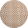 Piper Looms Mayfield Geometric AMF733 Terracotta Machine Washable Area Rug Round Main Image
